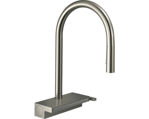 hansgrohe Küchenarmatur mit Handbrause AQUNO SELECT 170 M81 edelstahl gebürstet 73837800 hansgrohe Küchenarmatur mit Handbrause AQUNO SELECT 170 M81 edelstahl gebürstet 73837800