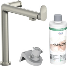 Küchenarmatur, Installationsset und Spülmittel von Hansgrohe Claro Swiss