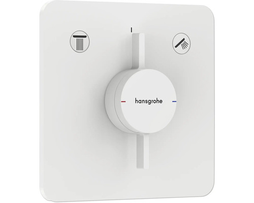 hansgrohe Duscharmatur Unterputz DUOTURN Q für 2 Verbraucher weiß matt ohne Unterputzgrundkörper 75414700