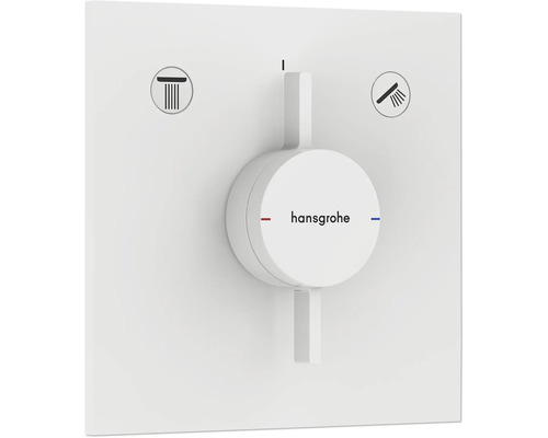 hansgrohe Duscharmatur Unterputz DUOTURN E für 2 Verbraucher weiß matt ohne Unterputzgrundkörper 75417700