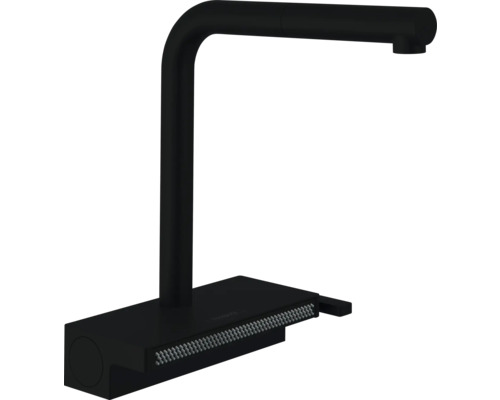 hansgrohe Küchenarmatur mit herausziehbaren Auslauf AQUNO SELECT M81 schwarz matt 73830670