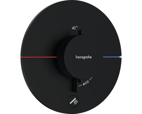 hansgrohe Unterputz Thermostat Dusche SHOWERSELECT COMFORT S schwarz matt ohne Unterputzgrundkörper 15562670