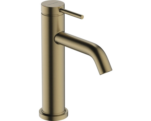 hansgrohe Waschtischarmatur TECTURIS S 110 CoolStart brushed bronze gebürstet mit Zugstangen-Ablaufgarnitur 73318140