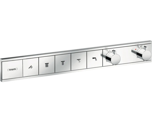 hansgrohe Unterputz Thermostat Dusche RainSelect chrom für 5 Verbraucher ohne Unterputzgrundkörper 15384000