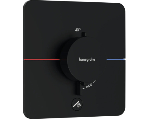 hansgrohe Unterputz Thermostat Dusche SHOWERSELECT COMFORT Q schwarz matt ohne Unterputzgrundkörper 15589670
