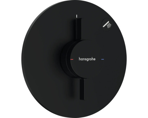 hansgrohe Duscharmatur Unterputz DUOTURN S für 1 Verbraucher schwarz matt ohne Unterputzgrundkörper 75618670