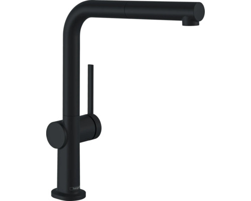 hansgrohe Küchenarmatur mit herausziehbaren Auslauf TALIS M54 EcoSmart schwarz matt 72845670