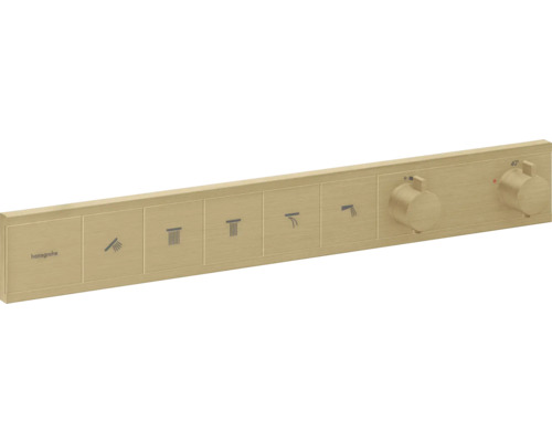 hansgrohe Unterputz Thermostat Dusche RainSelect brushed bronze gebürstet für 5 Verbraucher ohne Unterputzgrundkörper 15384140