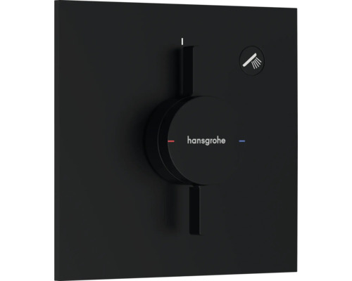 hansgrohe Duscharmatur Unterputz DUOTURN E für 1 Verbraucher schwarz matt ohne Unterputzgrundkörper 75617670