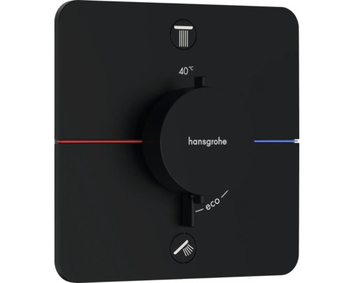 hansgrohe Unterputz Thermostat Dusche SHOWERSELECT COMFORT Q schwarz matt ohne Unterputzgrundkörper 15583670