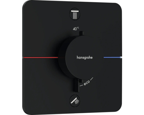 hansgrohe Unterputz Thermostat Dusche SHOWERSELECT COMFORT Q schwarz matt ohne Unterputzgrundkörper 15586670