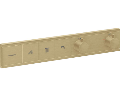 hansgrohe Unterputz Thermostat Dusche RainSelect brushed bronze gebürstet für 3 Verbraucher ohne Unterputzgrundkörper 15381140