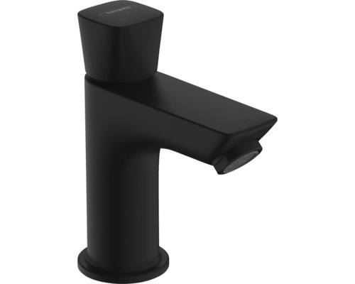 hansgrohe Kaltwasserhahn LOGIS Eco schwarz matt ohne Ablaufgarnitur 71120670 Waschtischarmatur für das Badezimmer