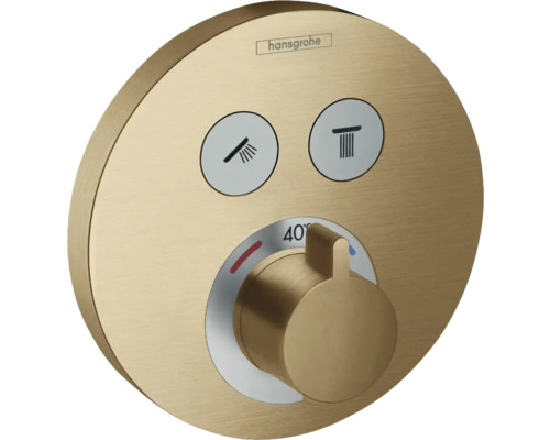 hansgrohe Unterputz Thermostat Dusche SHOWERSELECT S brushed bronze gebürstet ohne Unterputzgrundkörper 15743140