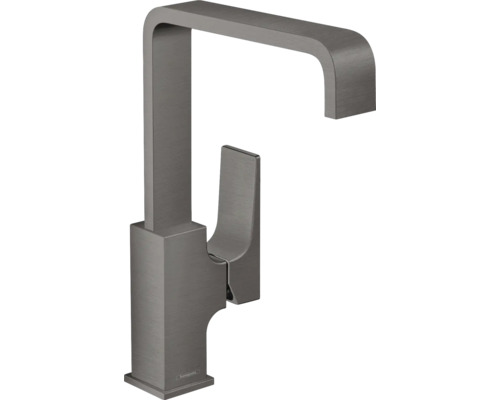 hansgrohe Waschtischarmatur METROPOL 230 brushed black chrom mit Push-Open Ablaufventil 32511340 hansgrohe Waschtischarmatur METROPOL 230 brushed black chrom mit Push-Open Ablaufventil 32511340