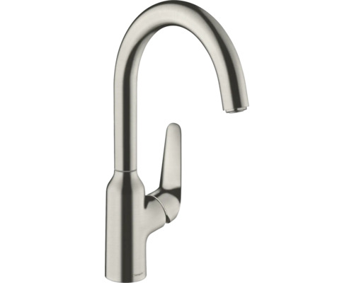 hansgrohe Küchenarmatur FOCUS 220 M42 edelstahl gebürstet 71802800