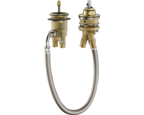 hansgrohe Grundkörper für 2-Loch Wannenrandarmatur für Einhebelmischer 13159180 Unterputzarmatur Installationskörper für Waschtischarmatur