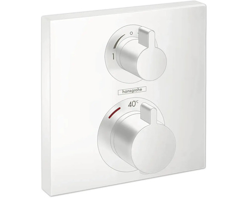 hansgrohe Unterputz Thermostat Dusche ECOSTAT SQUARE weiß matt ohne Unterputzgrundkörper 15714700