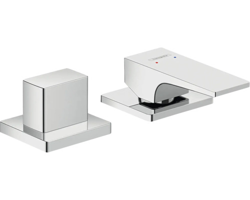 hansgrohe Wannenrandarmatur METROPOL 2-Loch chrom ohne Unterputzgrundkörper 32548000