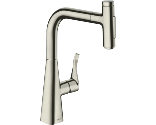 hansgrohe Küchenarmatur mit Handbrause METRIS SELECT 240 M71 edelstahl gebürstet 73822800 hansgrohe Küchenarmatur mit Handbrause METRIS SELECT 240 M71 edelstahl gebürstet 73822800