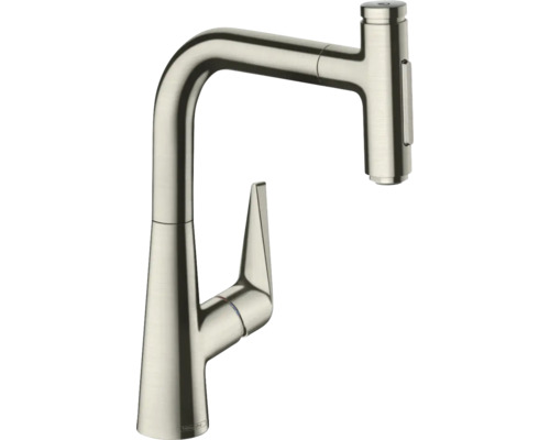 hansgrohe Küchenarmatur mit Brause TALIS SELECT 220 M51 edelstahl gebürstet 73868800 hansgrohe Küchenarmatur mit Brause TALIS SELECT 220 M51 edelstahl gebürstet 73868800