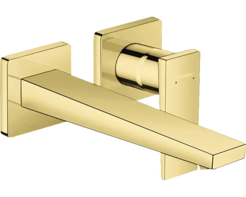 hansgrohe Waschtischarmatur Unterputz METROPOL polished gold optic ohne Unterputzgrundkörper 32526990