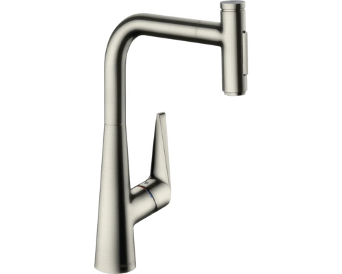 hansgrohe Küchenarmatur mit Brause TALIS SELECT 300 M51 edelstahl gebürstet 72823800