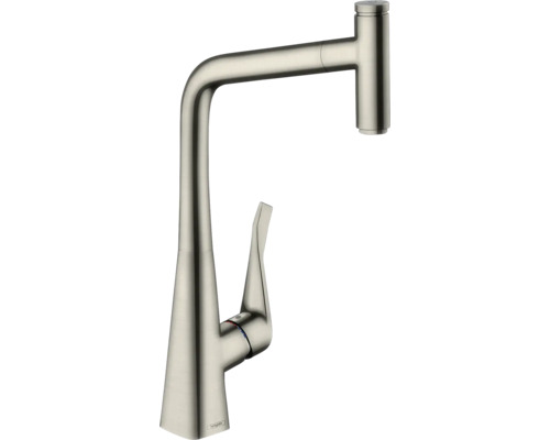 hansgrohe Küchenarmatur mit Ausziehauslauf METRIS SELECT 320 M71 edelstahl gebürstet 73803800 hansgrohe Küchenarmatur mit Ausziehauslauf METRIS SELECT 320 M71 edelstahl gebürstet 73803800