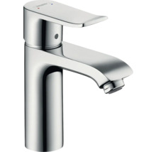 hansgrohe Waschtischarmatur METRIS 110 chrom mit Zugstangen-Ablaufgarnitur 31074000