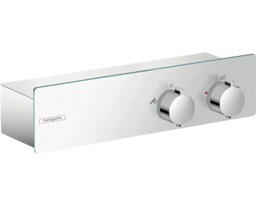 hansgrohe Duscharmatur mit Thermostat SHOWERTABLET 350 CoolStart chrom 13102000 Hansgrohe Logo Unterputz Thermostatarmatur für Dusche