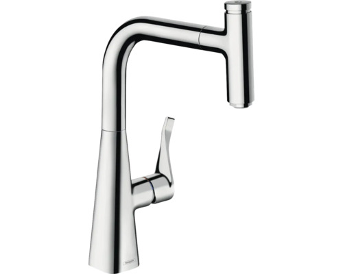 hansgrohe Küchenarmatur mit Ausziehauslauf METRIS SELECT 240 M71 chrom 73802000 Küchenarmatur aus Metall