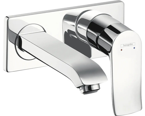 hansgrohe Waschtischarmatur Unterputz METRIS LowFlow 3,5 l/min chrom ohne Unterputzgrundkörper 31251000