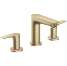 hansgrohe 3-Loch Waschtischarmatur TALIS E brushed bronze gebürstet mit Zugstangen-Ablaufgarnitur 71733140