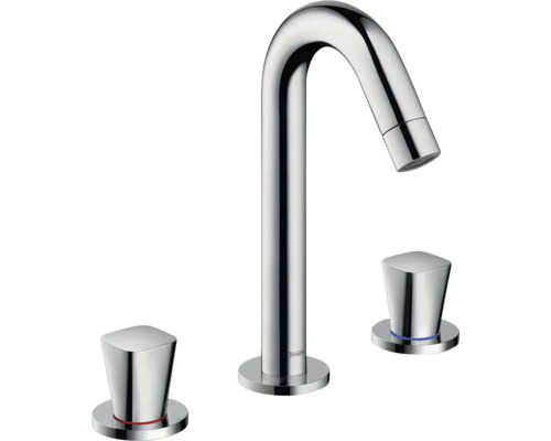 hansgrohe 3-Loch Waschtischarmatur LOGIS Eco chrom mit Zugstangen-Ablaufgarnitur 71133000 hansgrohe 3-Loch Waschtischarmatur LOGIS Eco chrom mit Zugstangen-Ablaufgarnitur 71133000