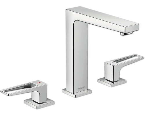 hansgrohe 3-Loch Waschtischarmatur METROPOL 160 chrom mit Push-Open Ablaufventil 74515000 hansgrohe 3-Loch Waschtischarmatur METROPOL 160 chrom mit Push-Open Ablaufventil 74515000