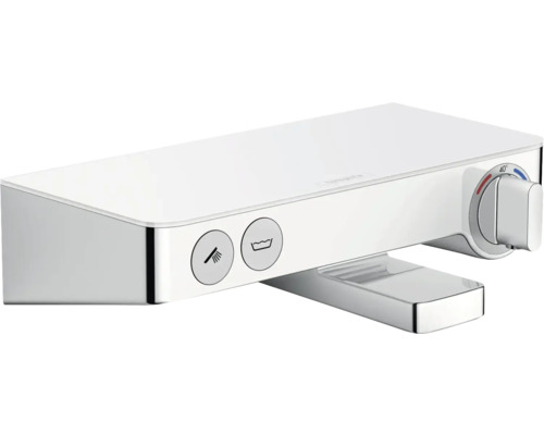 hansgrohe Badewannenarmatur mit Thermostat SHOWERTABLET SELECT 300 CoolStart weiß chrom glänzend 13151400