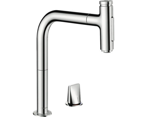 hansgrohe 2-Loch Küchenarmatur mit Handbrause METRIS SELECT 200 M71 chrom 73819000 hansgrohe 2-Loch Küchenarmatur mit Handbrause METRIS SELECT 200 M71 chrom 73819000