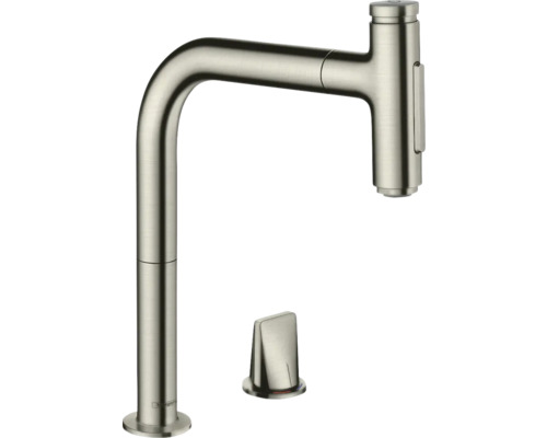 hansgrohe 2-Loch Küchenarmatur mit Handbrause METRIS SELECT 200 M71 edelstahl gebürstet 73818800 hansgrohe 2-Loch Küchenarmatur mit Handbrause METRIS SELECT 200 M71 edelstahl gebürstet 73818800