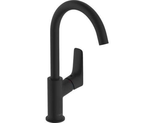 hansgrohe Waschtischarmatur LOGIS 210 Eco schwarz matt ohne Ablaufgarnitur 71131670 hansgrohe Waschtischarmatur LOGIS 210 Eco schwarz matt ohne Ablaufgarnitur 71131670