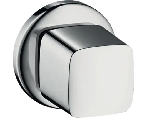 hansgrohe Absperrventil Unterputz METRIS chrom ohne Unterputzgrundkörper 31677000 Eckiger Absperrgriff aus Metall