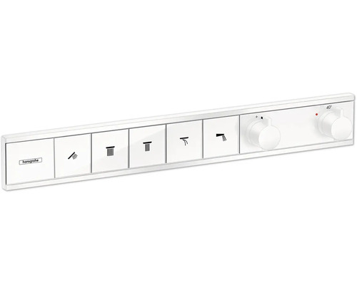 hansgrohe Unterputz Thermostat Dusche RainSelect weiß matt für 5 Verbraucher ohne Unterputzgrundkörper 15384700