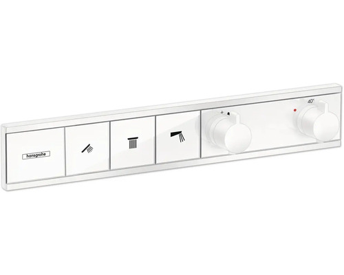hansgrohe Unterputz Thermostat Dusche RainSelect weiß matt für 3 Verbraucher ohne Unterputzgrundkörper 15381700