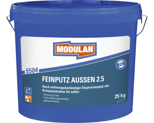 MODULAN 5504 Feinputz Außen K 2.5 mm weiß 25 kg