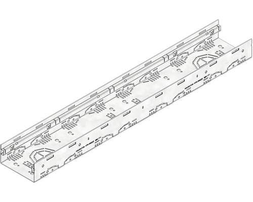 Hauraton Dachfix Steel 155 Entwässerungsrinne Rinnenunterteil Typ 75 1000 mm x 115 mm x 75 mm