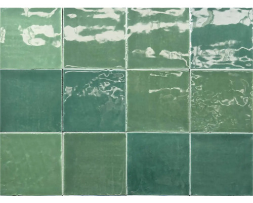 Wandfliese Zellige Green 12x12cm