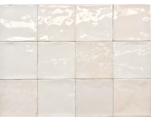 Wandfliese Zellige Ivory 12x12cm