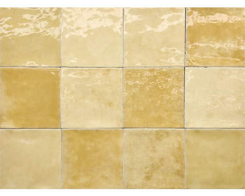 Wandfliese Zellige Ochre 12x12cm
