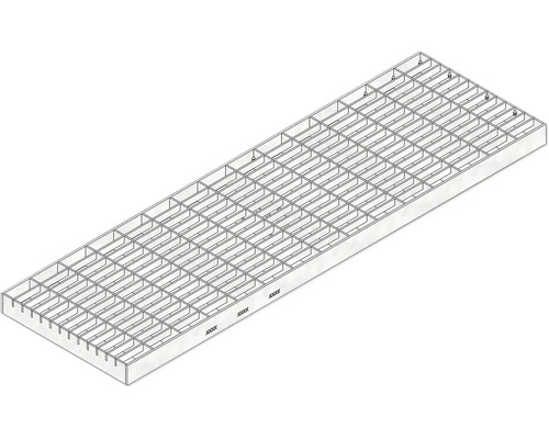 Hauraton Gitterrost verzinkt 500 mm x 30 mm x 10 mm Metallgitterrost für den industriellen Einsatz