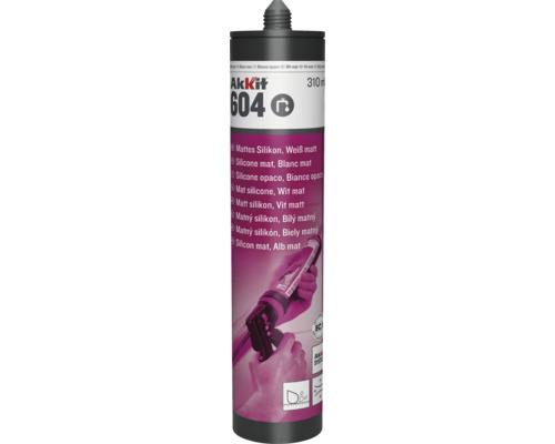 Akkit 604 Sanitär Silikon weiß matt 310 ml