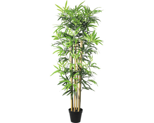 Bambus Kunstpflanze im Topf mit grünen Blättern